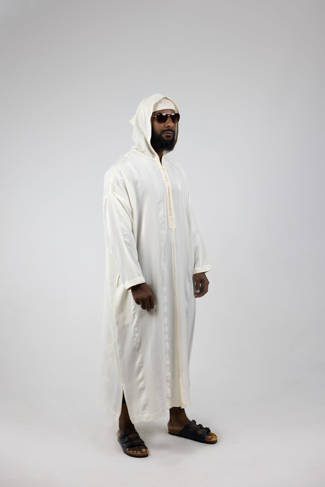 Djellaba Sousdi Royal White Side