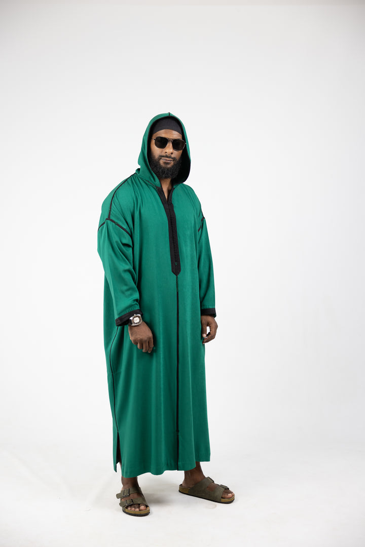 Djellaba Mlifa Classic Green/Black