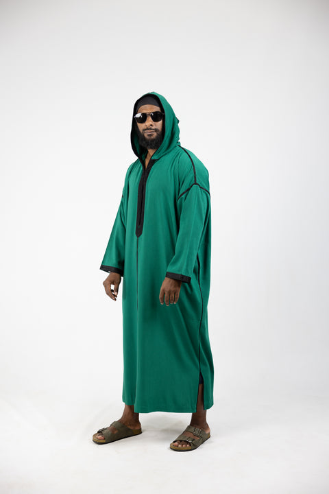 Djellaba Mlifa Classic Green/Black