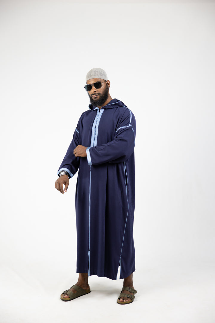 Djellaba Mlifa Classic Navy Blue