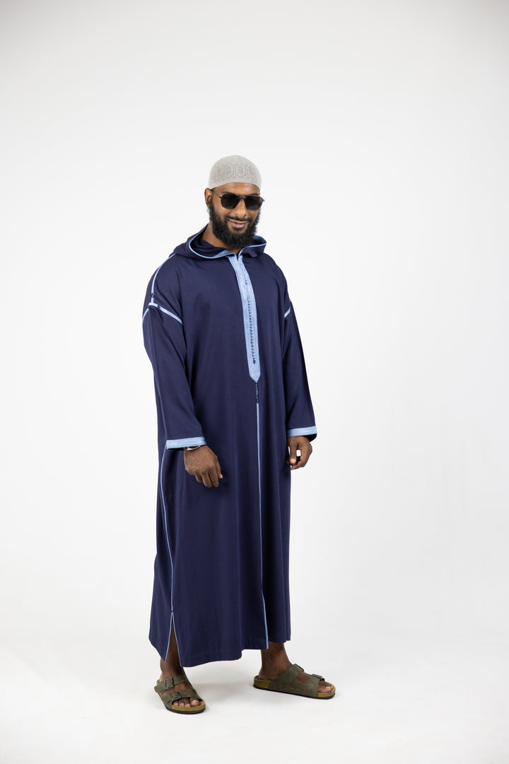 Djellaba Mlifa Classic Navy Blue