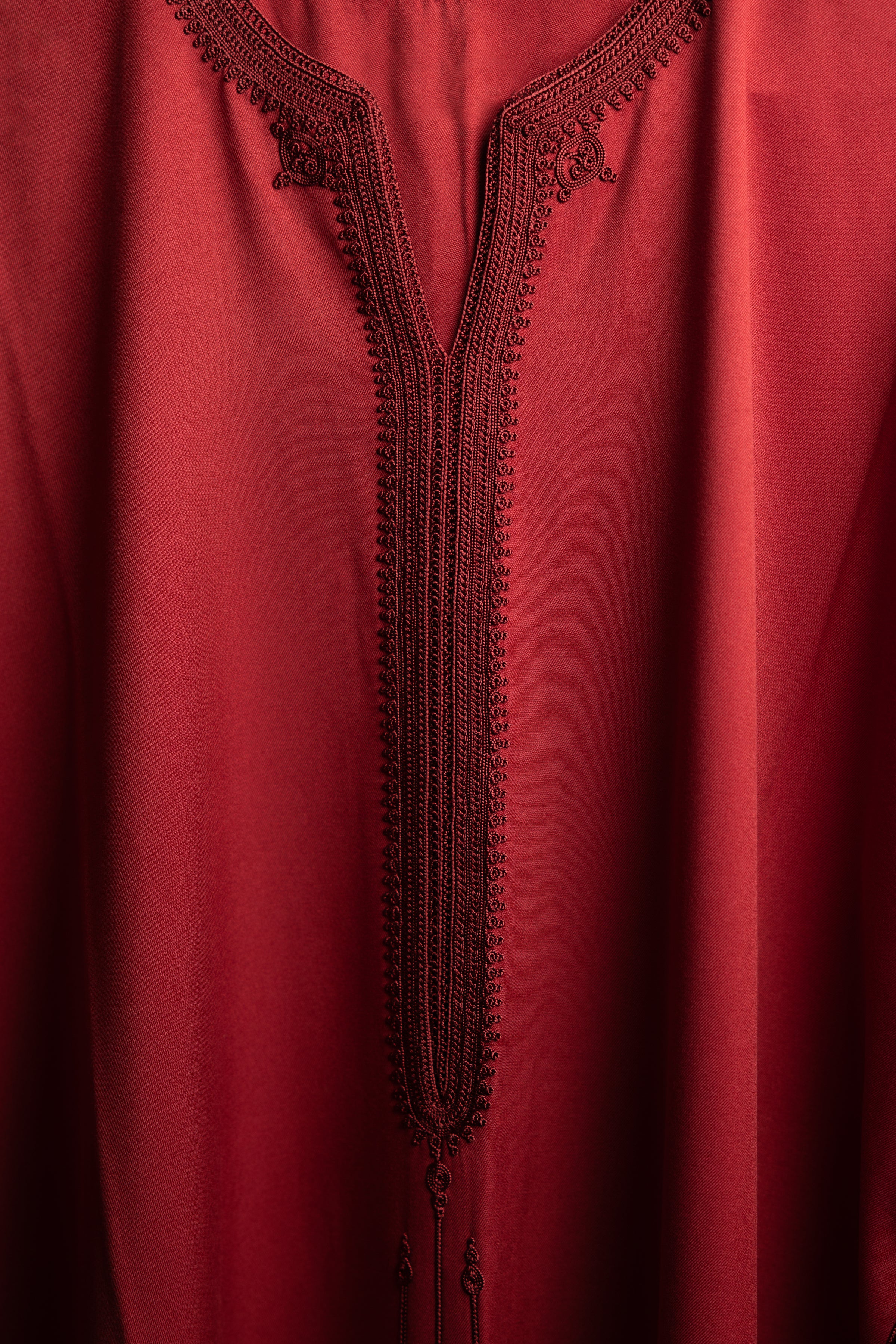 gabardine-gandora up close details